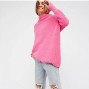 Free People ottoman slouchy tunic in pink